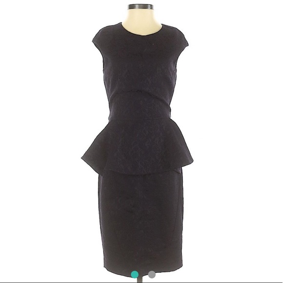 zara basic peplum dress